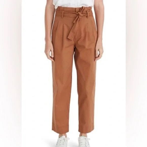 Madewell The Neale Straight-Leg Pant in Drapeweave Size 26 - Picture 1 of 11
